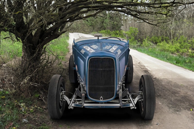 Hot Rod under tree